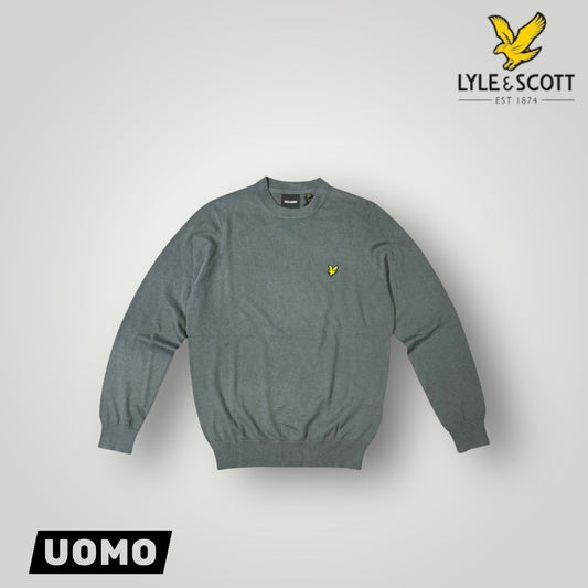Maglioncino LYLE & SCOTT Uomo, 70% Cotone - 30% Lana Merino, col.Deep Green