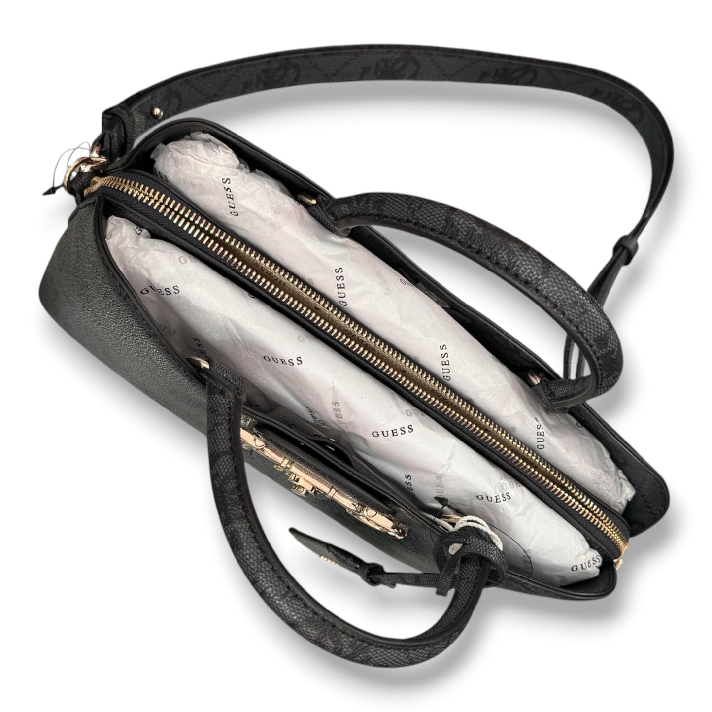 GUESS- Borsa Donna, Group:JANIE LOGO, Col.COAL LOGO