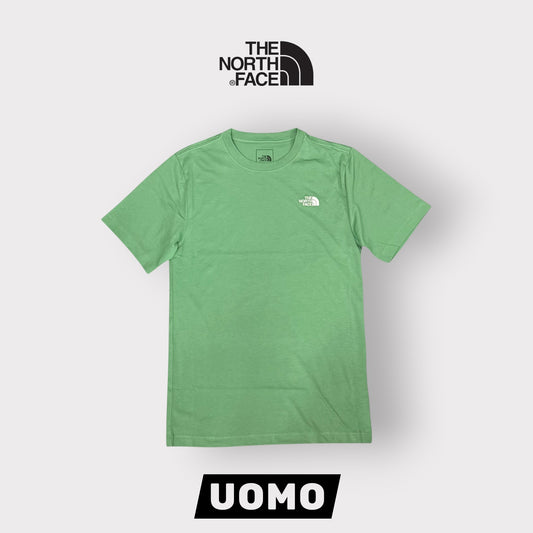 THE NORTH FACE- T-Shirt Uomo con logo ricamato lato cuore, Col.Verde