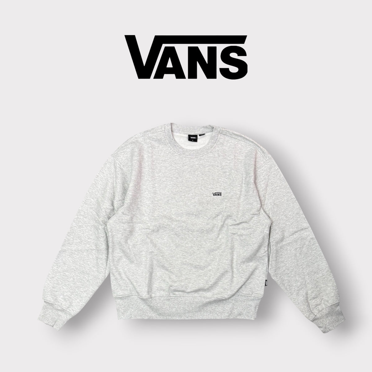 Vans - Felpa Uomo girocollo, tex.felpato, Col.Grigio