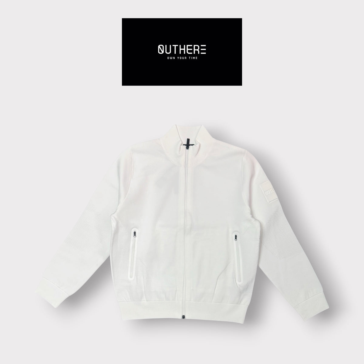OUTHERE - Giubbofelpa Uomo, mod.HAVOK, Col.Bianco