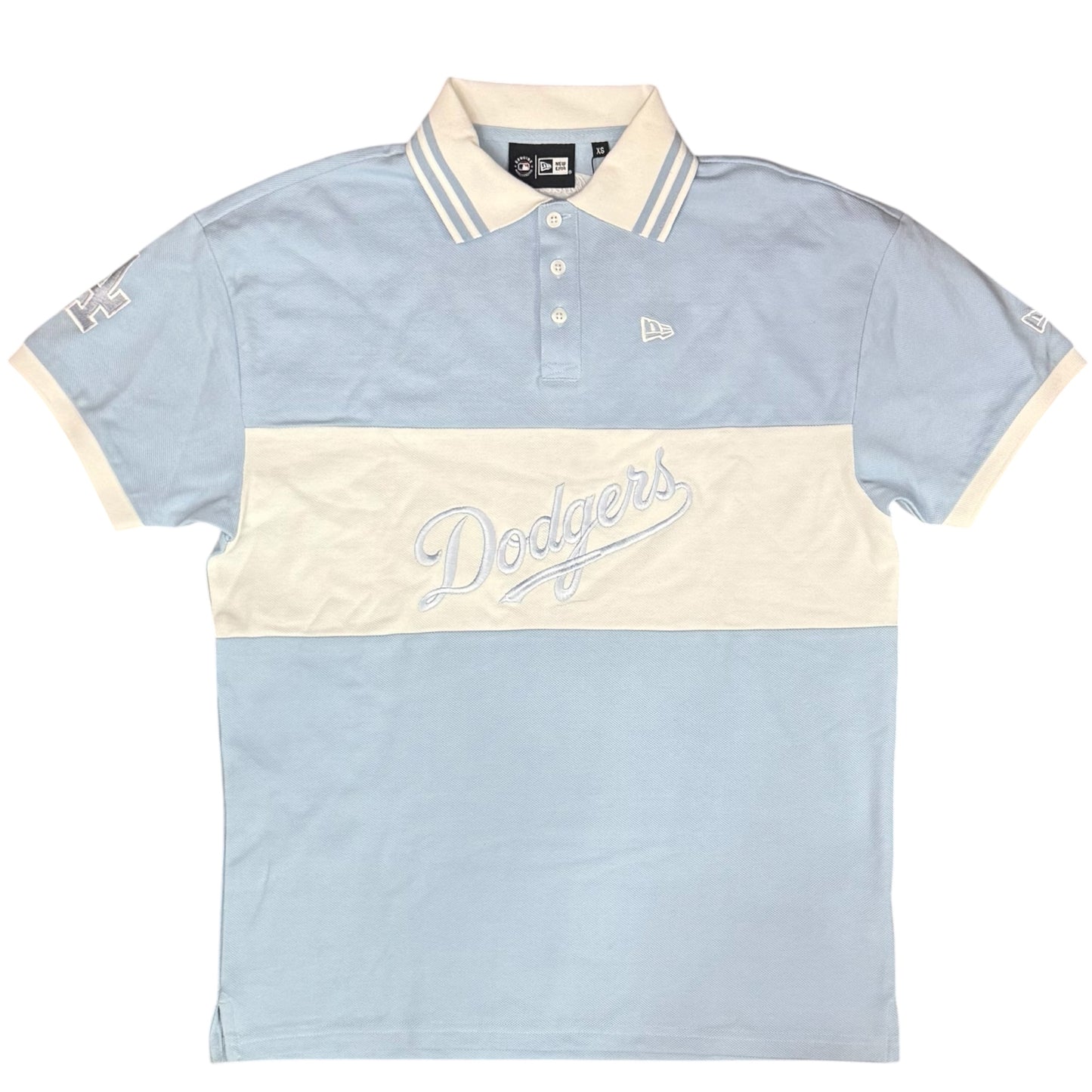 NEW ERA - Polo Uomo DODGERS, Col.Azzurro/Bianco