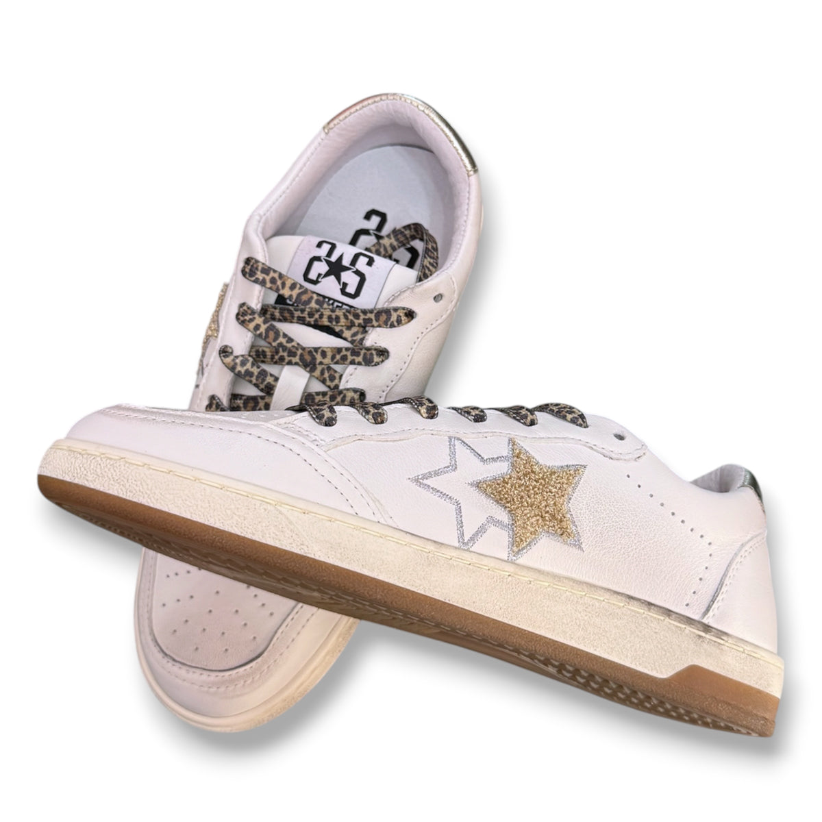 2 - STAR, Scarpa Donna, Col.Bianco/Oro