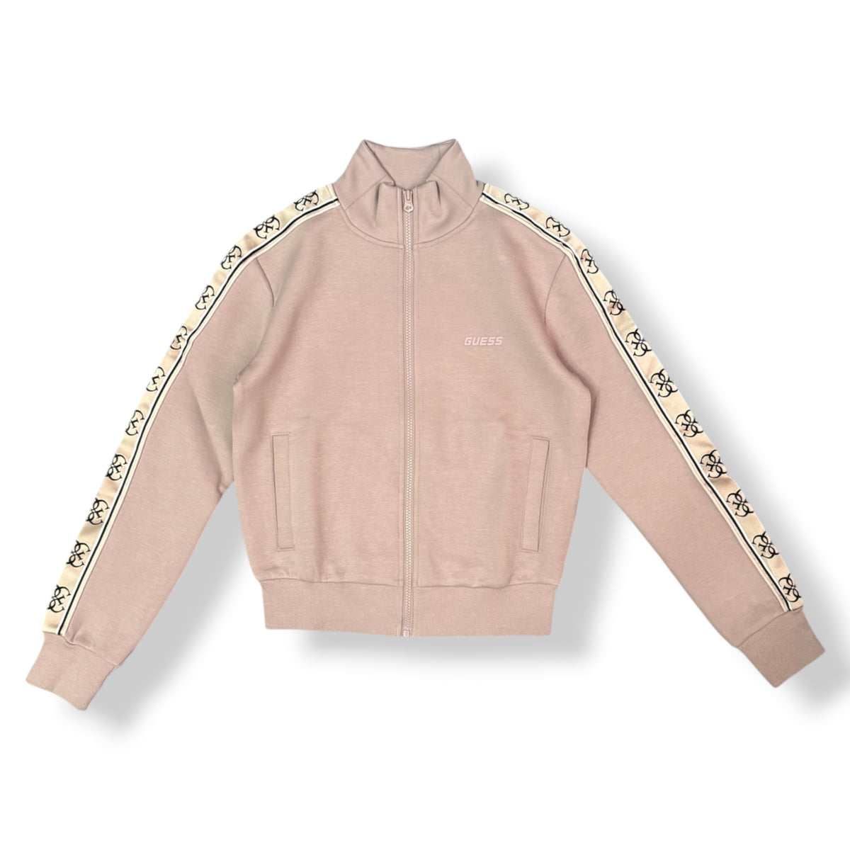 GUESS- Tuta completa Donna, con banda laterale logata, tex.neoprene, Col.Cipria