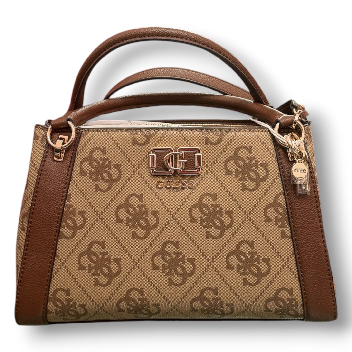 GUESS- Borsa Donna, Group:KARNILLA LOGO, Col.LATTE LOGO/BROWN
