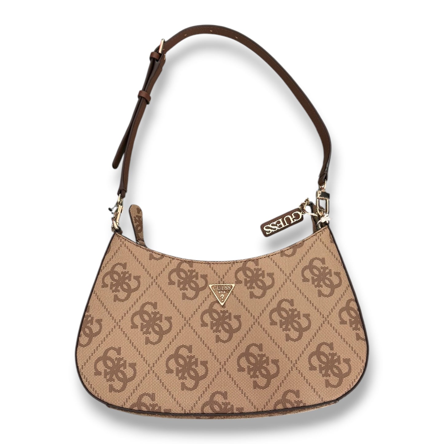 GUESS- Borsa Donna, Group:NOELLE II, Col.LATTE LOGO/BROWN