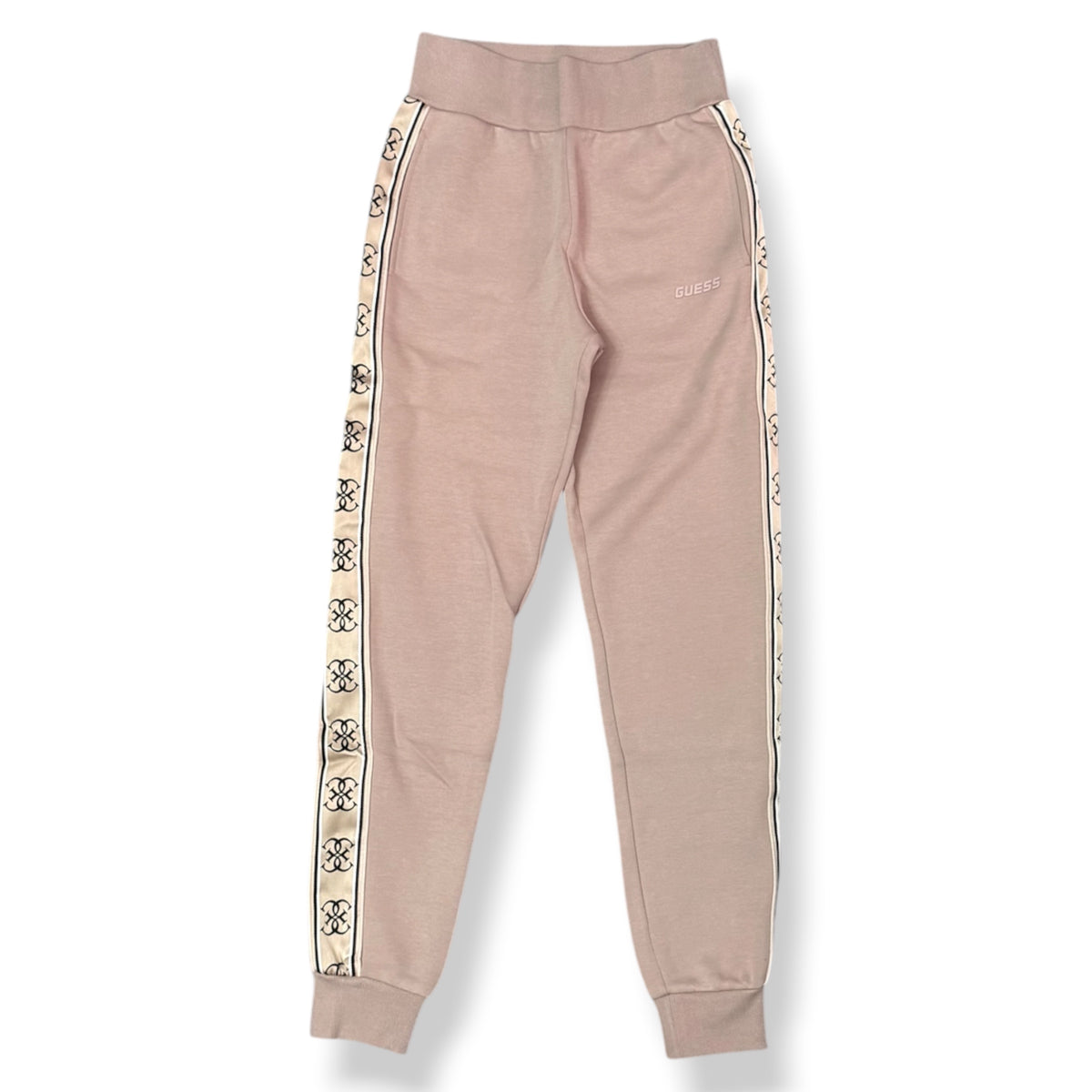 GUESS- Tuta completa Donna, con banda laterale logata, tex.neoprene, Col.Cipria