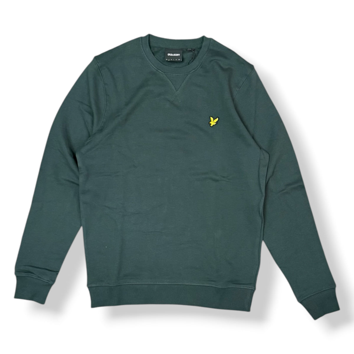 LYLE & SCOTT- Felpa Uomo girocollo, tex.cotone garzato, Col.Argyle Teal