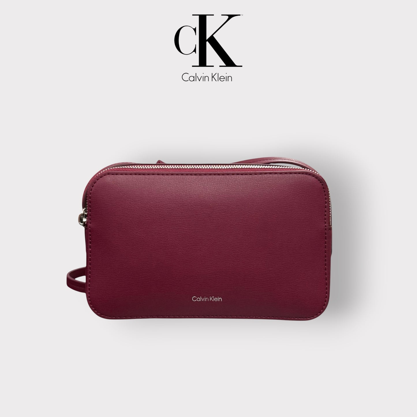 CALVIN KLEIN- Borsa Donna, Col.Bordeaux
