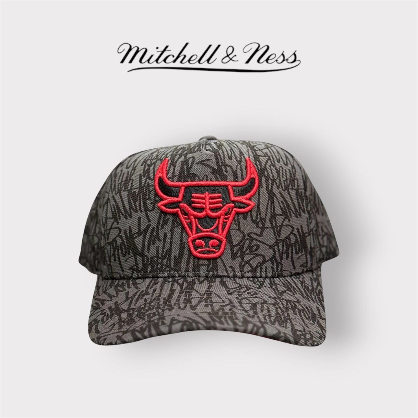 MITCHELL&NESS-Cappello CHICAGO BULLS, Grigio/Rosso