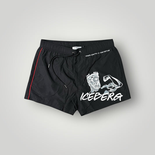 Costume Uomo ICEBERG BEACHWEAR, Col.Nero MOD.(ICEGMBS03)-(veste piccolo)