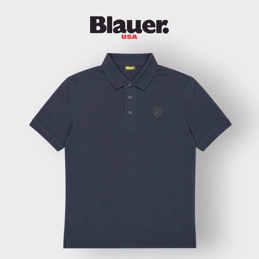 BLAUER- Polo Uomo, Regular Fit, mod.Albans, Col.Blu