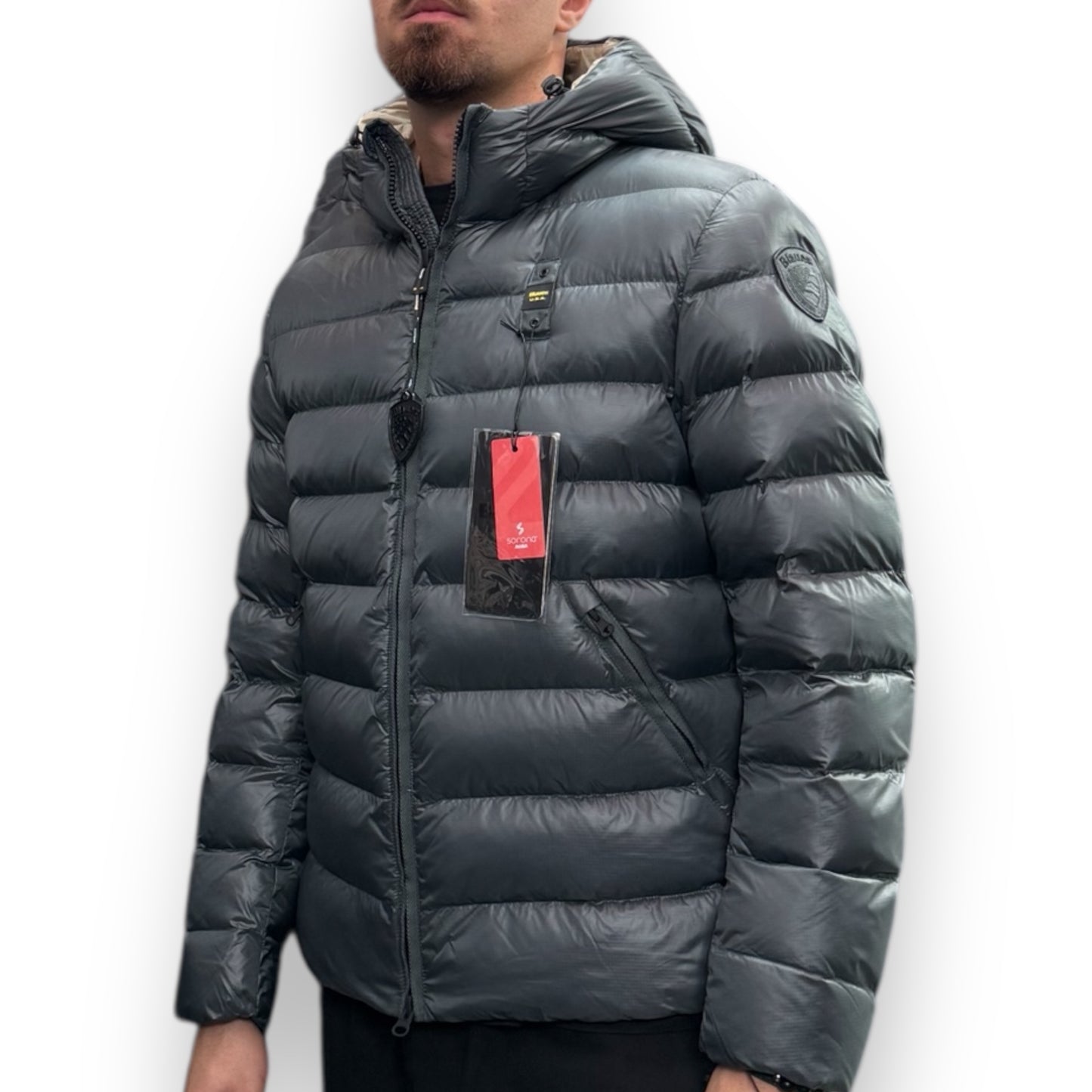 Giubbotto BLAUER imbott.Ovatta, Col.Piombo