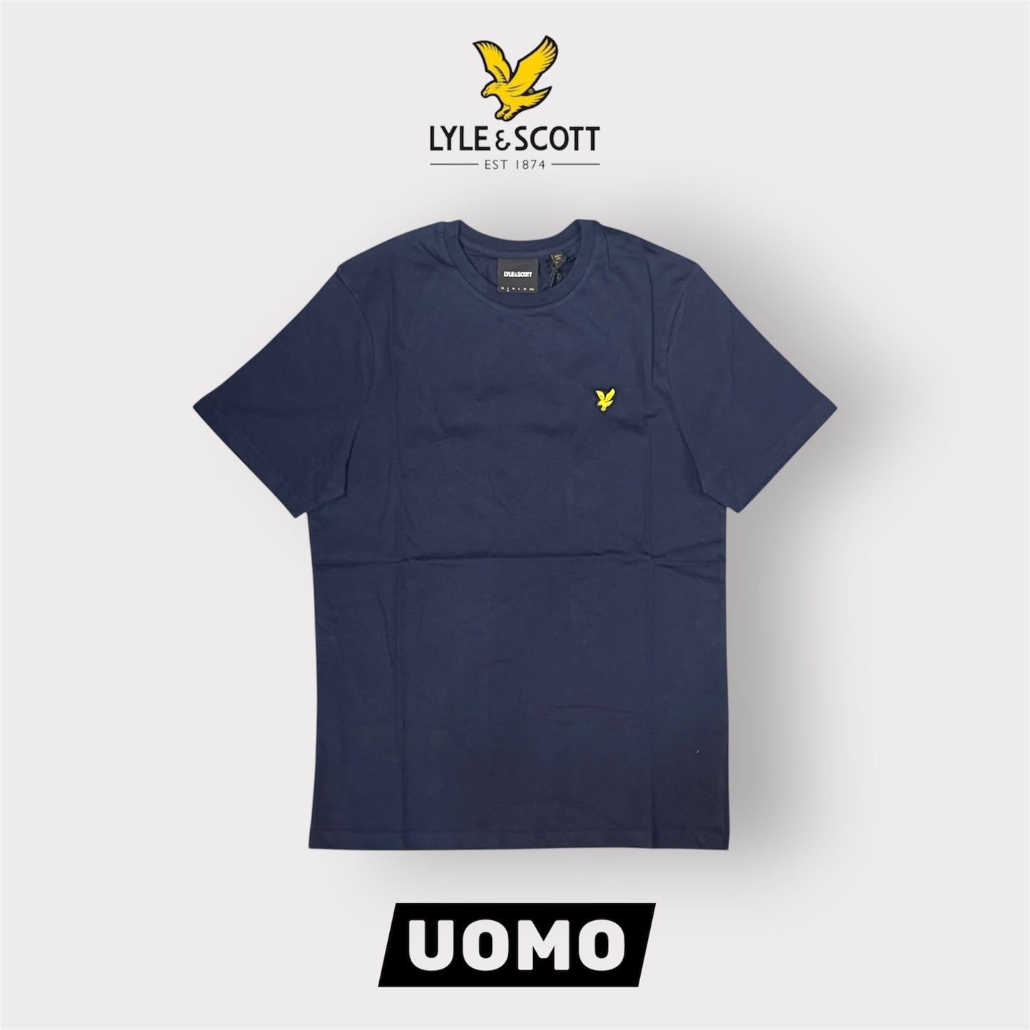 LYLE & SCOTT- T-Shirt Uomo Regular Fit, Col.Navy