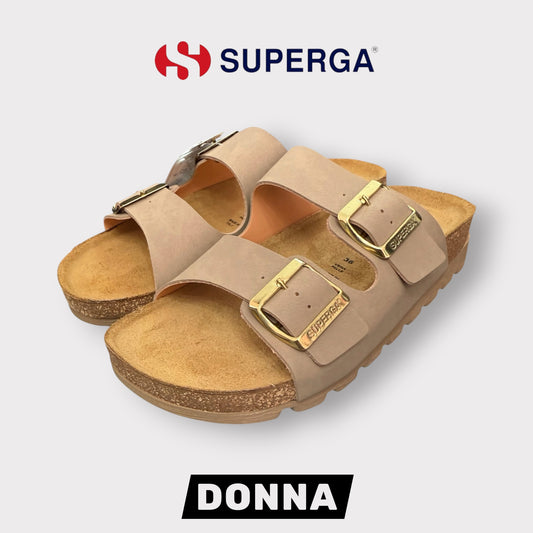 SUPERGA- Scarpe Donna, con platform, col.Cuoio