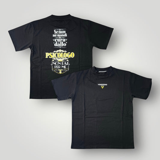 T-shirt VSNOZERO MOD.PSICOLOGO, Col.Nero