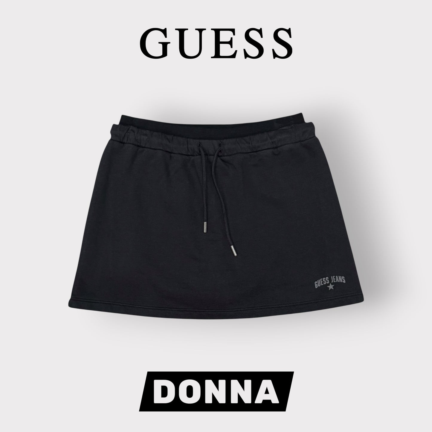 GUESS JEANS- Pantagonna, col.Nero