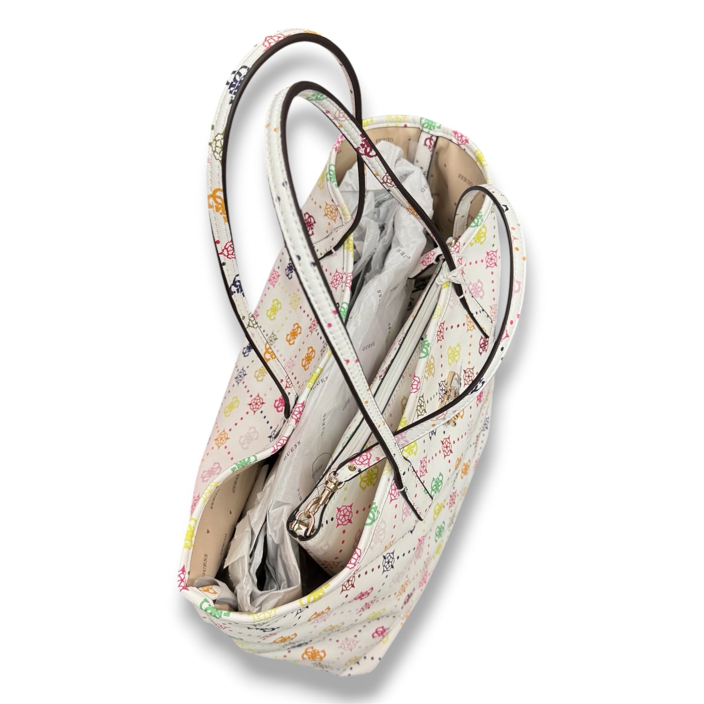 GUESS- Borsa Donna, Group:EMELIE LOGO, Col.MULTI LOGO