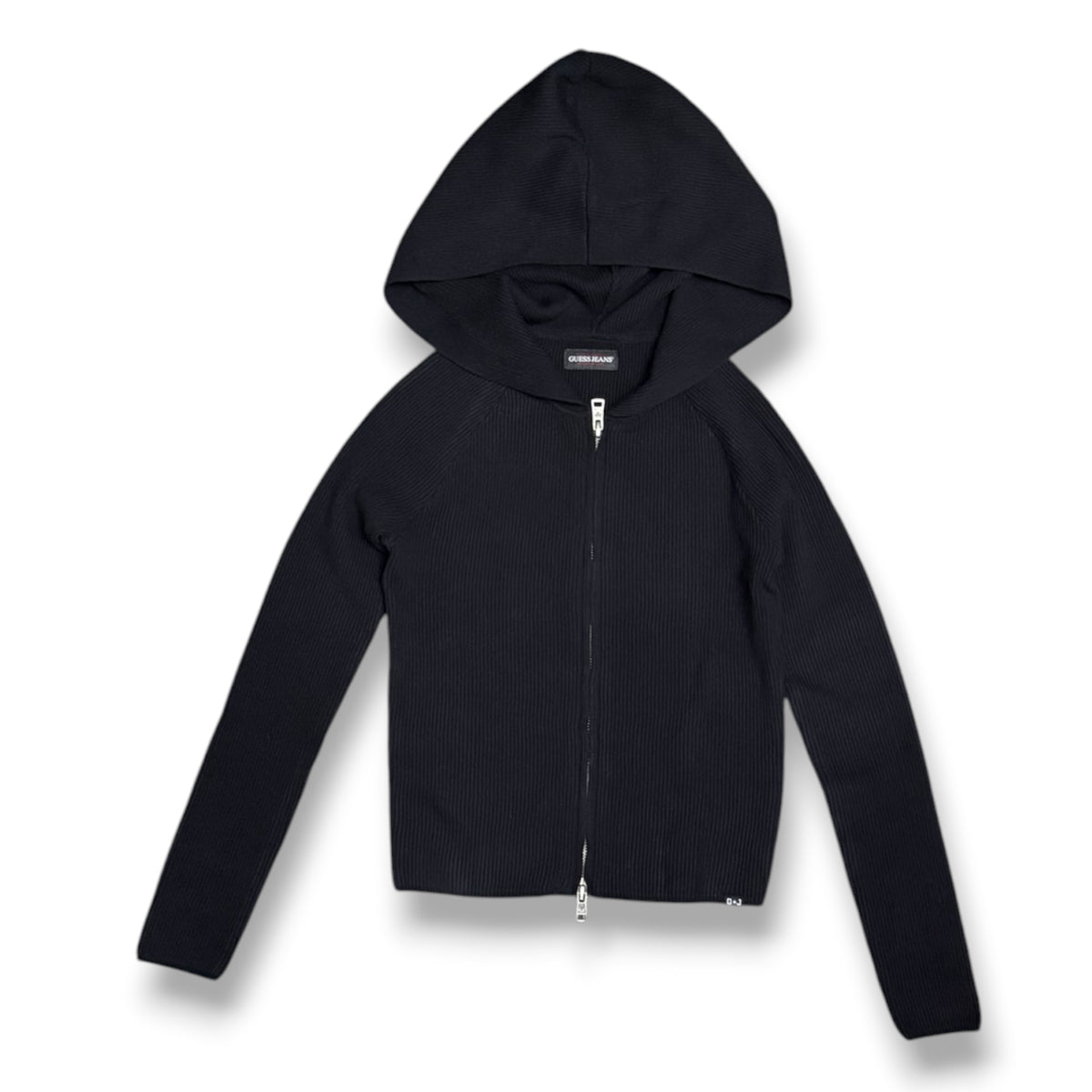 GUESS - Maglioncino Donna, con cappuccio, Col.Nero