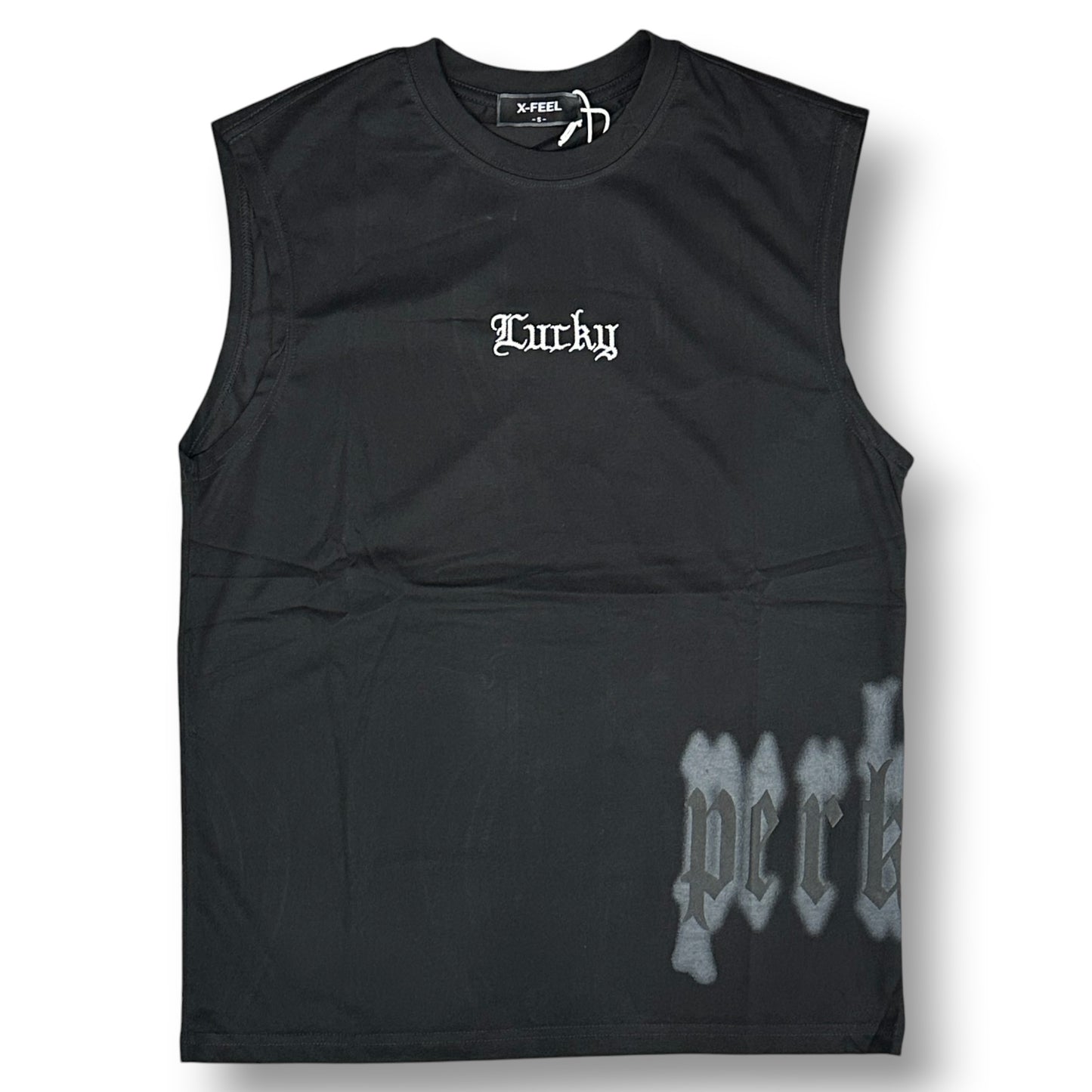 X-FEEL - Completino estivo Uomo con scritta ricamata, Col.Nero