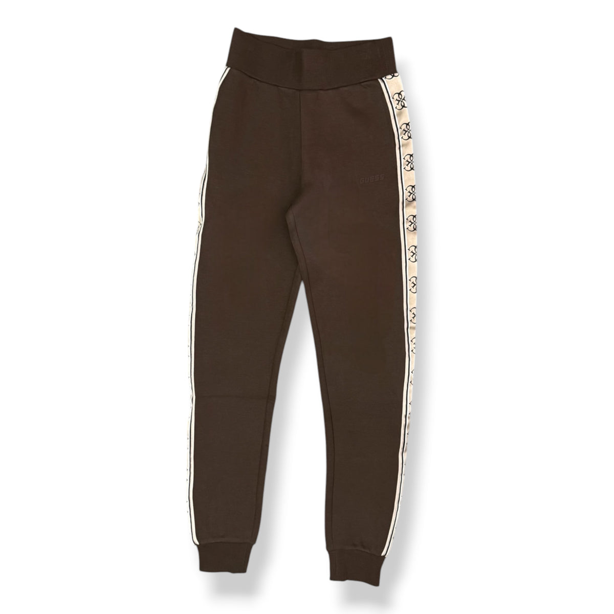 GUESS- Tuta completa Donna, con banda laterale logata, tex.neoprene, Col.Marrone