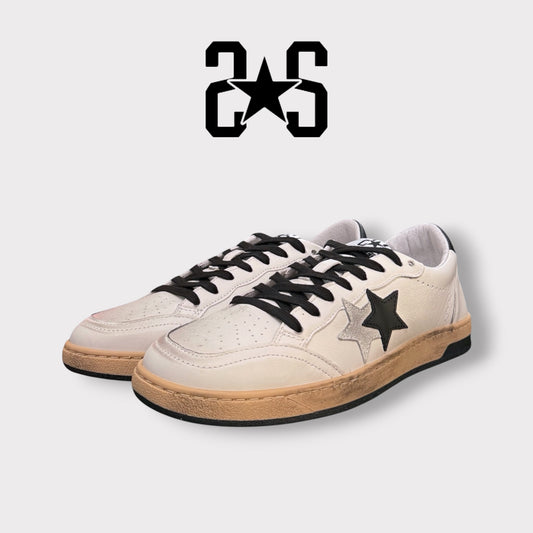 2 - STAR, Scarpa Uomo, Col.Bianco/Nero