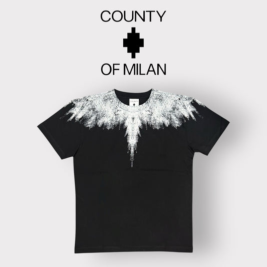 COUNTY OF MILAN- T-Shirt Uomo, (veste comoda), Col.Nero