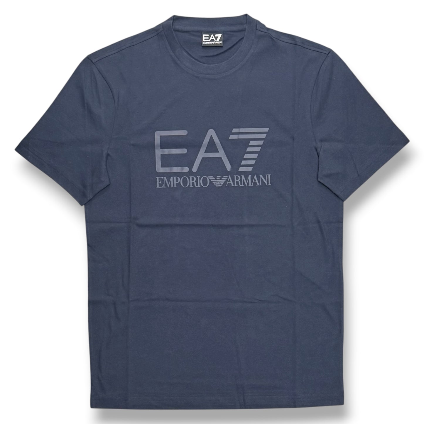 EMPORIO ARMANI- T-shirt Uomo, con stampa frontale, col.Blu