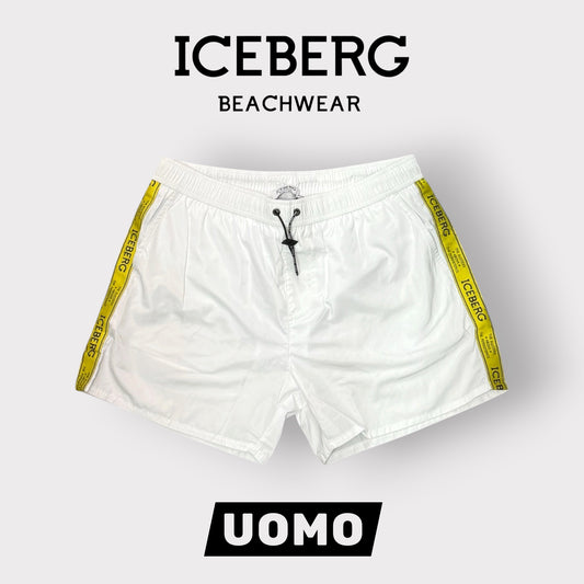 ICEBERG BEACHWEAR- Costume Uomo, col.Bianco