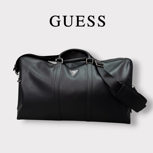 GUESS- Borsone in ecopelle, Col.Nero
