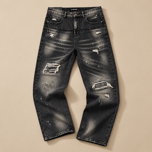 LEOX - JEANS Uomo, (Baggy Fit) 3908