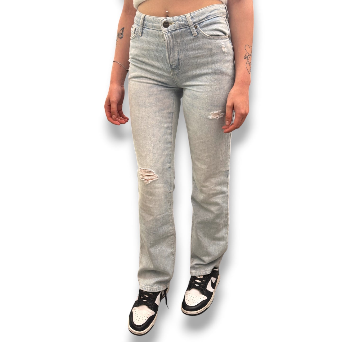 GUESS JEANS - Pantalone Donna, mod. Mid Rise Straight, (L30)
