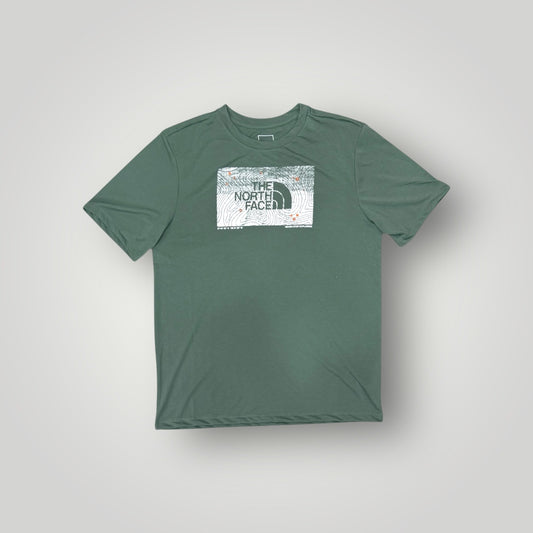 T-shirt THE NORTH FACE Uomo, Foundation Abstract, con stampa frontale, Col.Verde