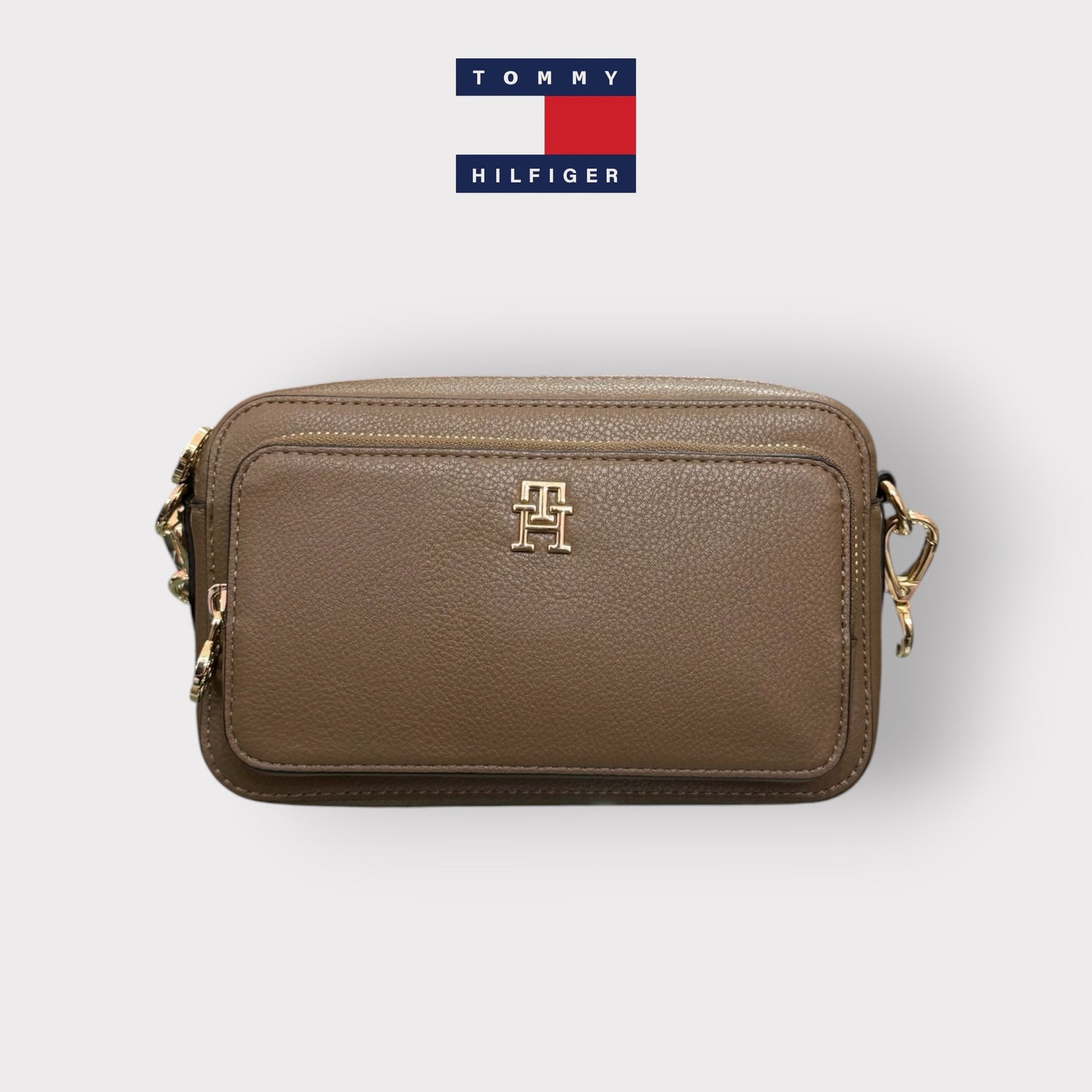 TOMMY HILFIGER- Borsa Donna, Col.Beige scuro
