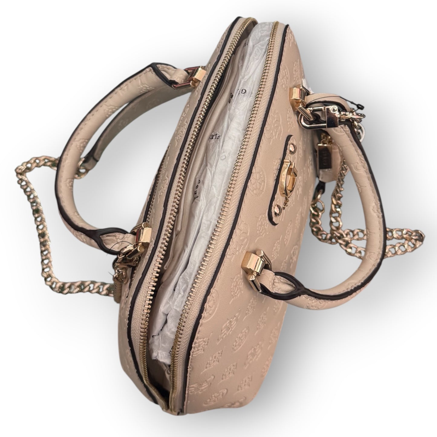 GUESS- Borsa Donna, Group:DITA, Col.LIGHT TAUPE LOGO