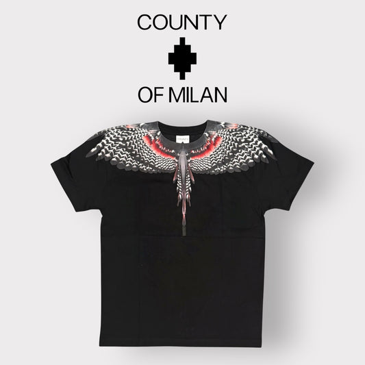 COUNTY OF MILAN- T-Shirt Uomo, (veste comoda), Col.Nero