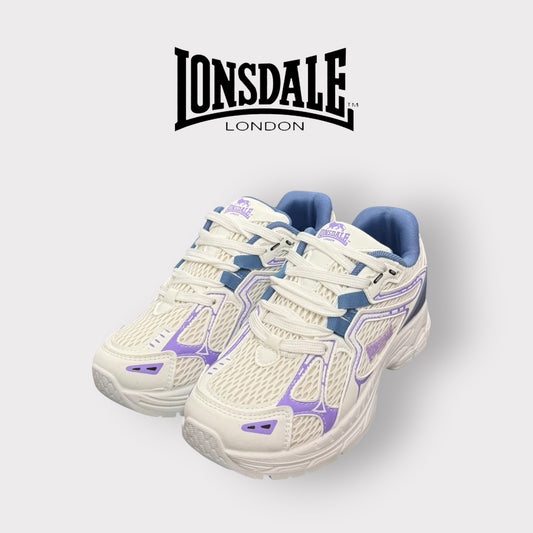 LONSDALE- Scarpe Donna, Col.White/Sky/Pink
