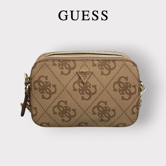 GUESS- Borsa Donna, Group:NOELLE II, Col.LATTE LOGO/BROWN