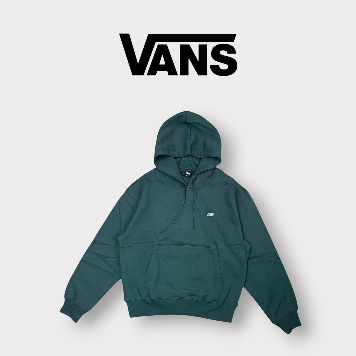 VANS - Felpa Uomo con cappuccio, tex.felpato, Col.Petrolio