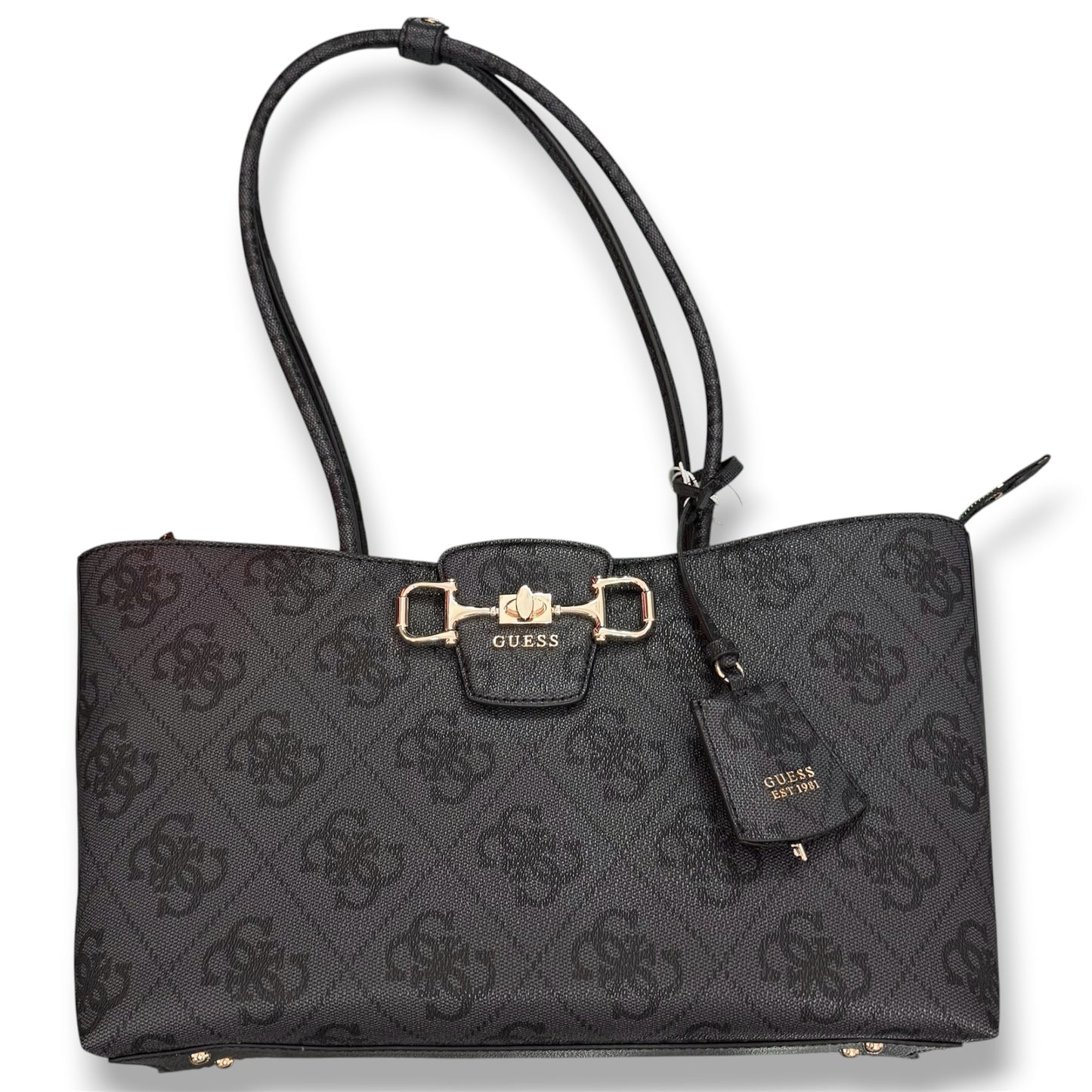 GUESS- Borsa Donna, Group:JANIE LOGO, Col.COAL LOGO