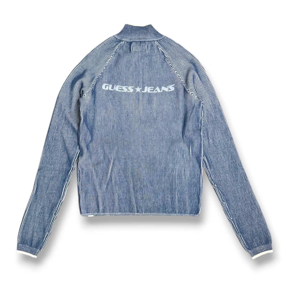 GUESS - Maglioncino Donna, con scritta schienale, Col.Denim