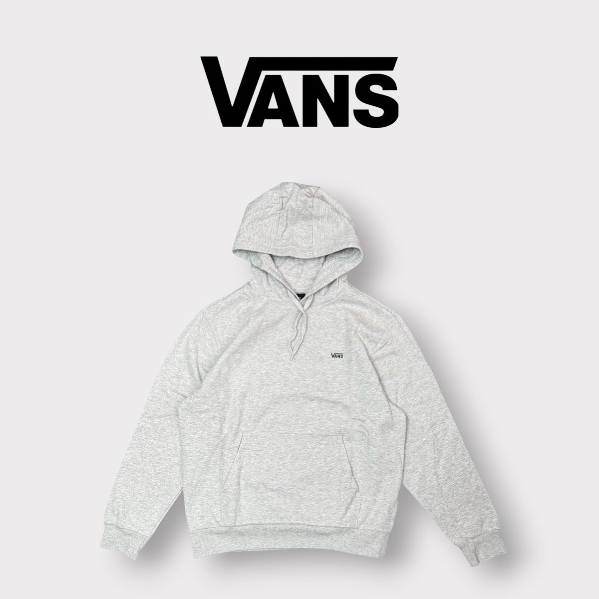 Vans - Felpa Uomo con cappuccio, tex.felpato, Col.Grigio