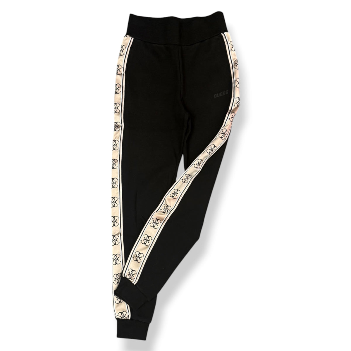 GUESS- Tuta completa Donna, con banda laterale logata, tex.neoprene, Col.Nero