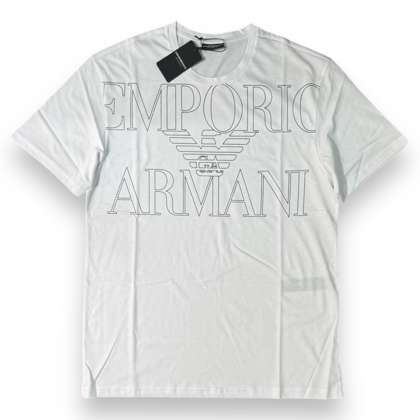 T-shirt EMPORIO ARMANI, con stampa frontale, Col.Bianco