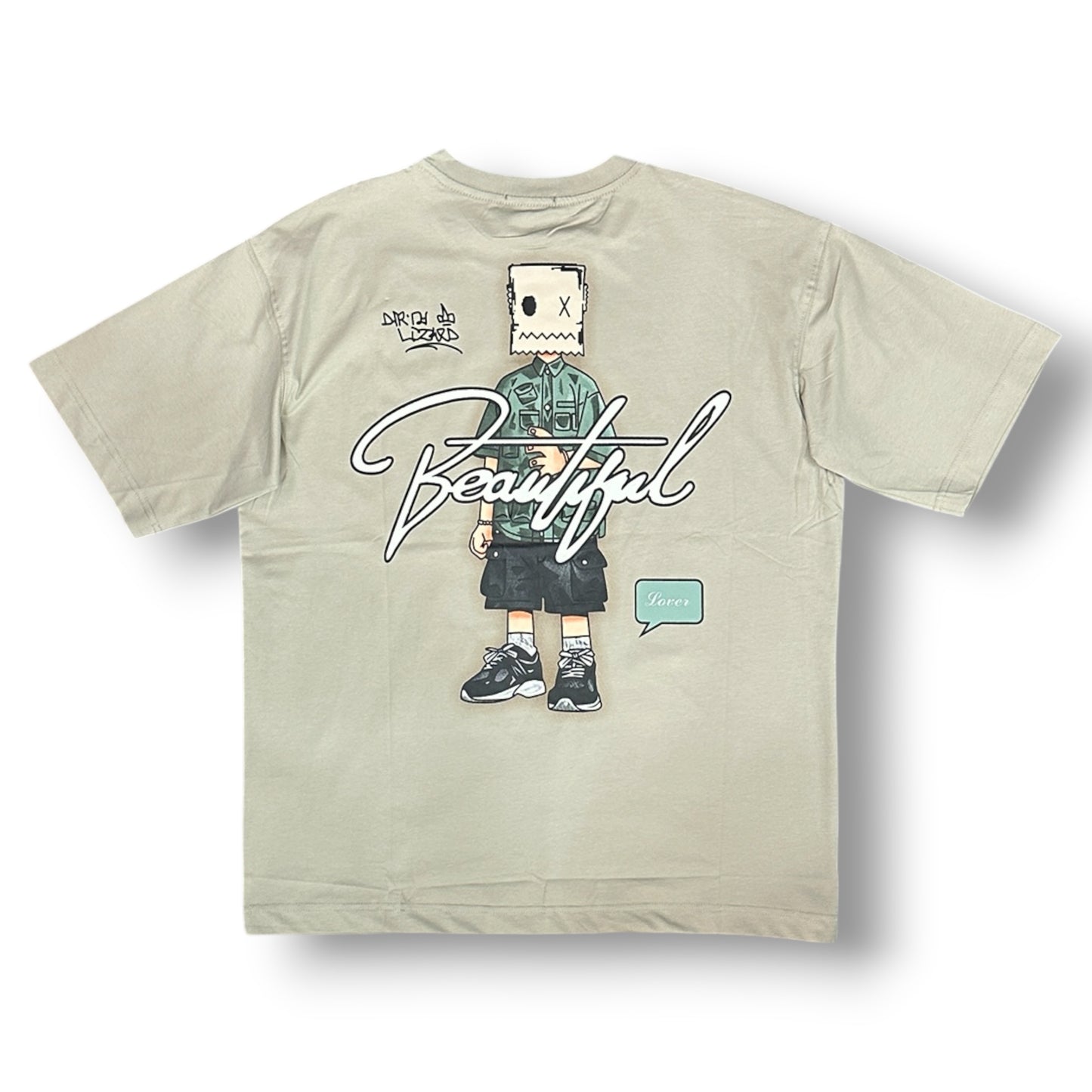 X-FEEL - Completino estivo Uomo con stampa schienale, Col.Beige