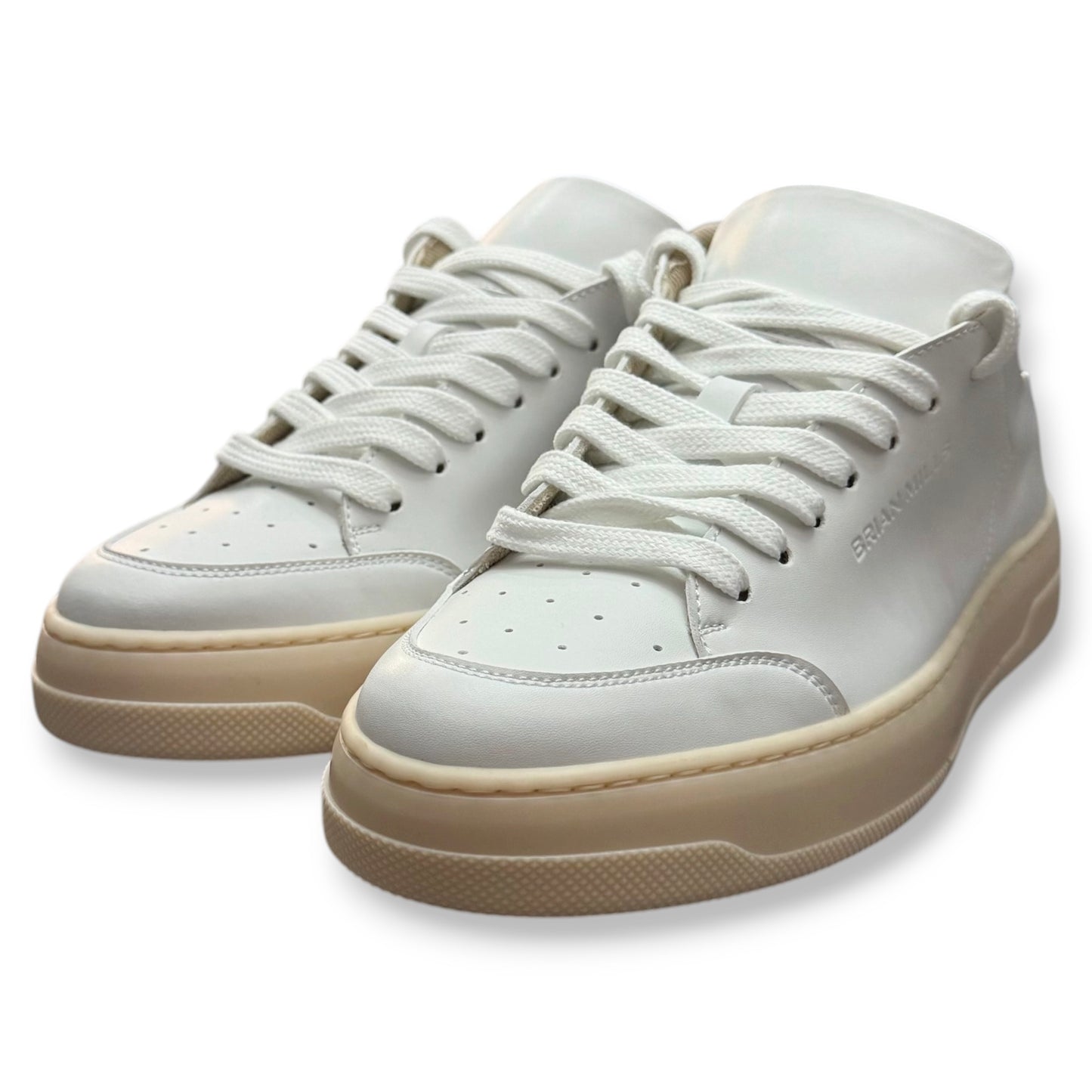 BRIAN MILLS- Scarpe Uomo, mod.582, Col.Bianco/Verde