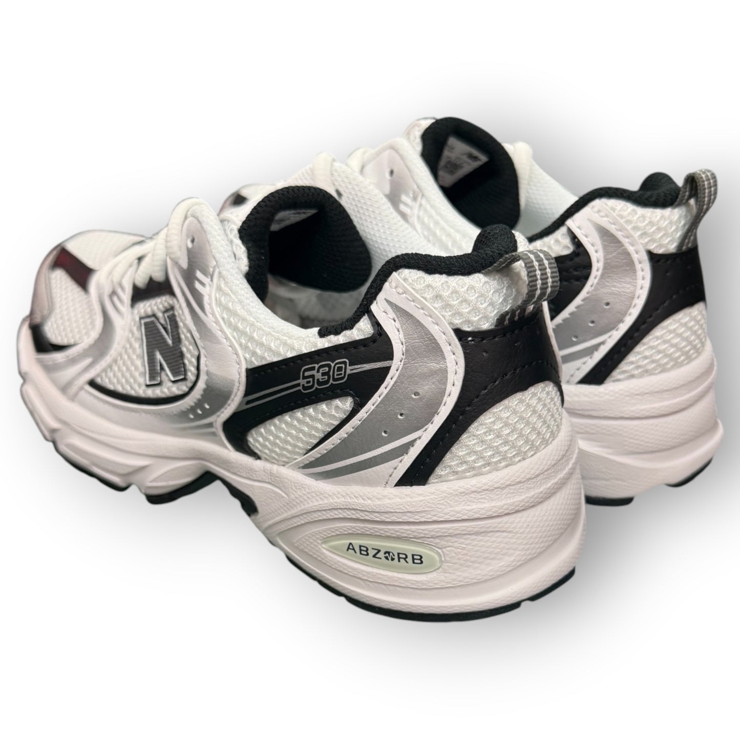 NEW BALANCE 530- GS, Col.Bianco/Nero