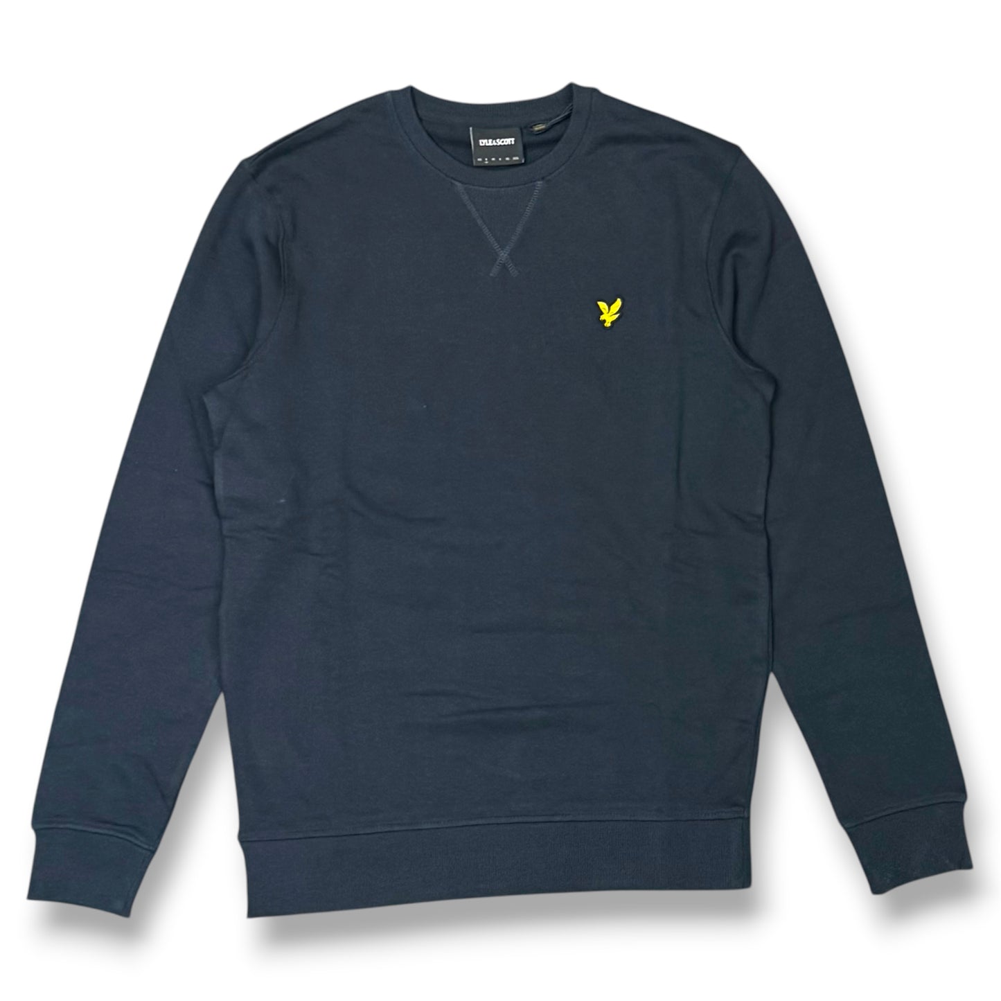 LYLE & SCOTT- Felpa estiva Uomo girocollo, tex.cotone garzato, Col.Dark Navy
