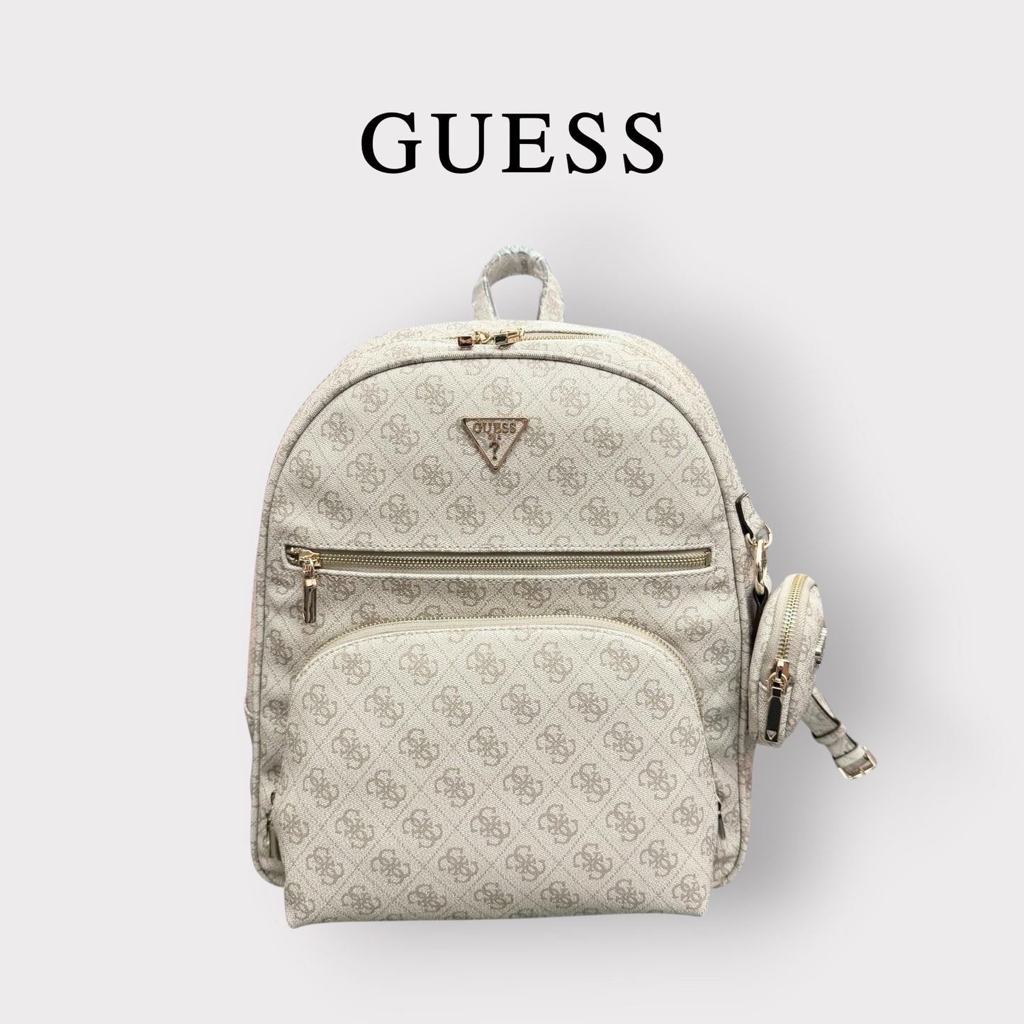 GUESS- Zaino Donna, Group:Power Play II, Col.Dark Taupe Logo