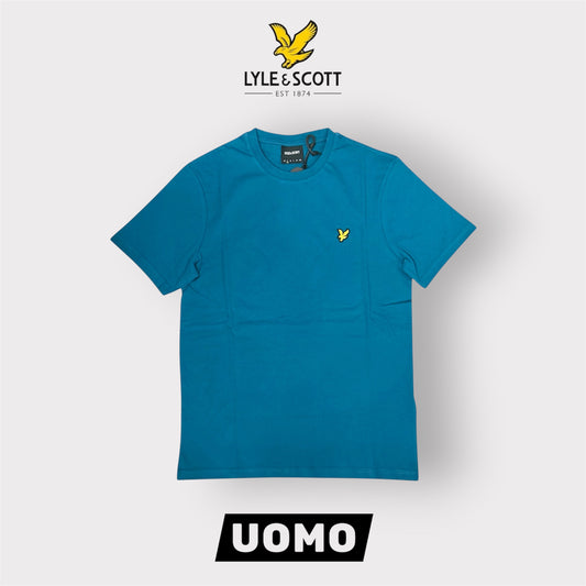 LYLE & SCOTT- T-Shirt Uomo Regular Fit, Col.Lagoon